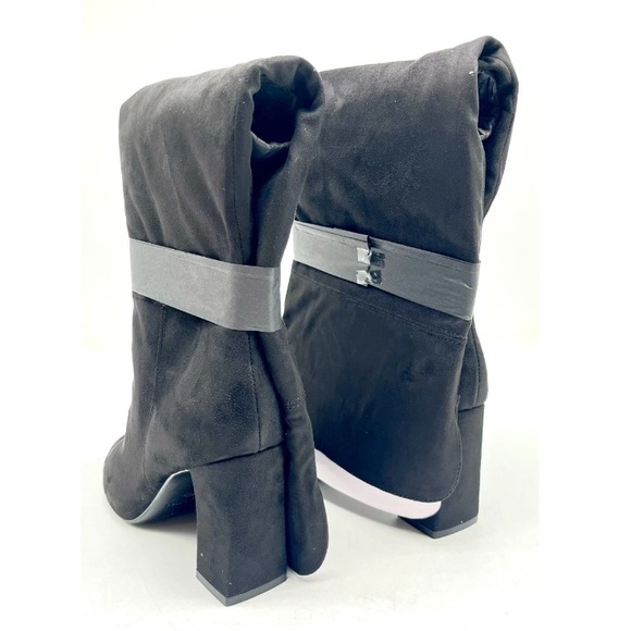 NIB Marc Fisher Garwin-WC Black Suede Pointed Toe Slip On Boots Size 11M - Picture 5 of 6